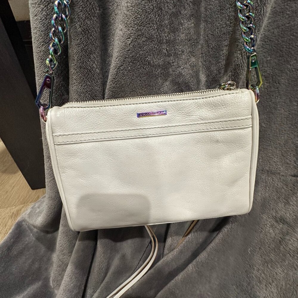 Rebecca Minkoff Women's Mini Mac Cross Body Bag - Bianco - Picture 5 of 13